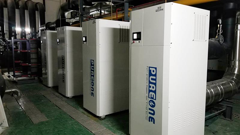 葆蓝两吨燃气铜管锅炉案例